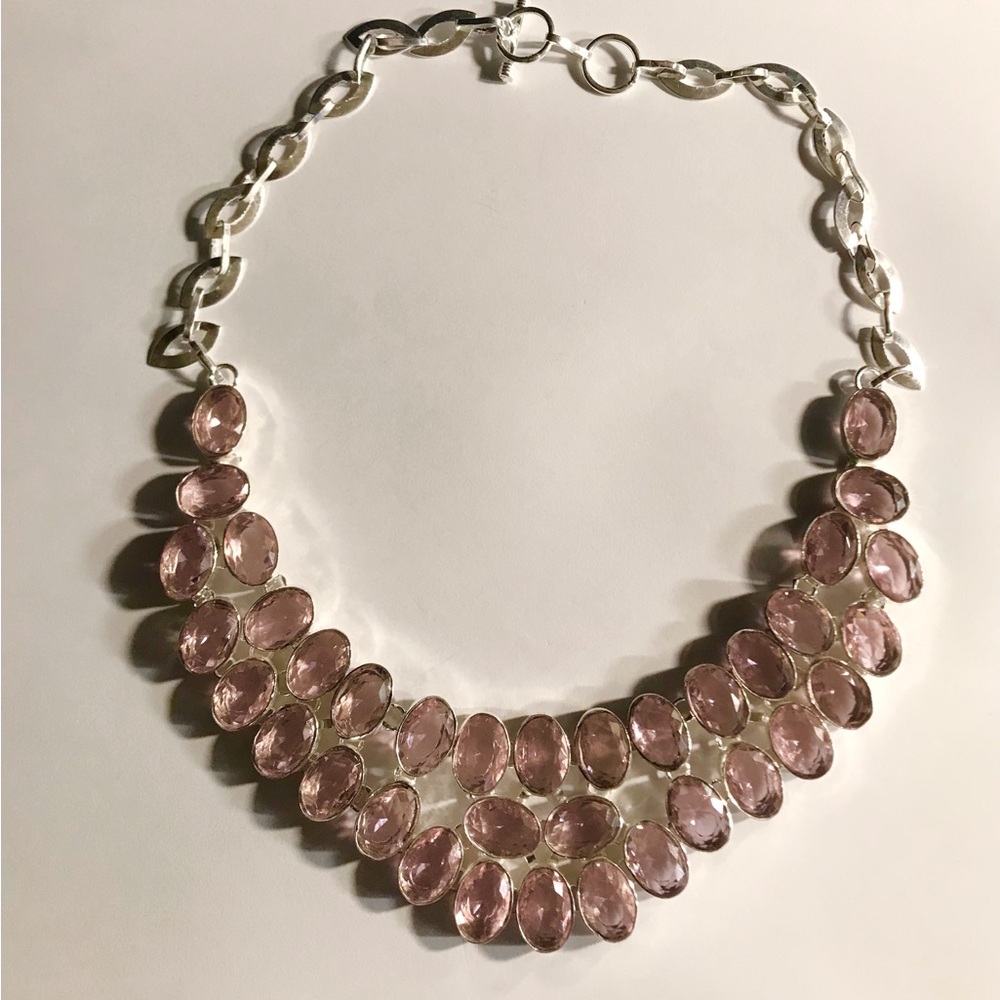 Kunzite Stamped 925 Sterling Silver Necklace
